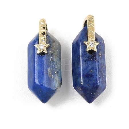 Natural Lapis Lazuli Double Terminal Pendants GG-CBA4154-07G-04-1