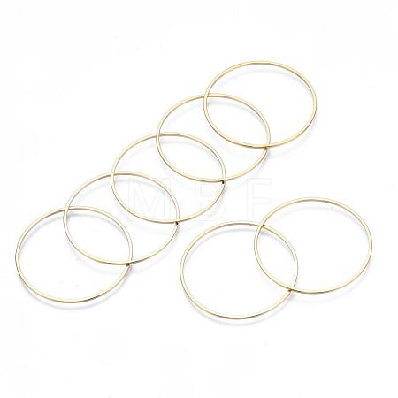 Brass Linking Rings KK-S327-06KC-35mm-1