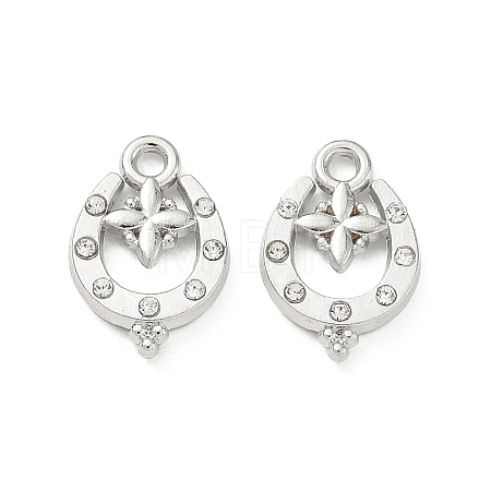 Alloy Rhinestone Pendants FIND-D044-16P-1