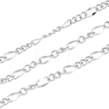 304 Stainless Steel Figaro Chains CHS-P028-13P-1
