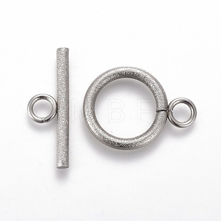 Tarnish Resistant 304 Stainless Steel Toggle Clasps X-STAS-P248-03P-1