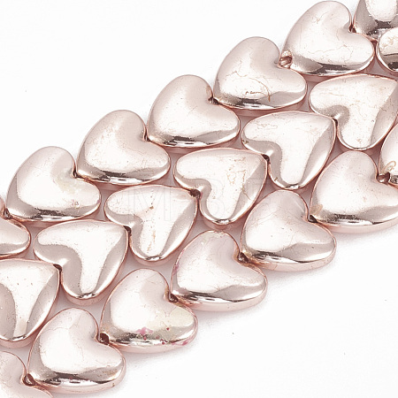 Electroplate Non-magnetic Synthetic Hematite Beads Strands G-T061-87RG-1