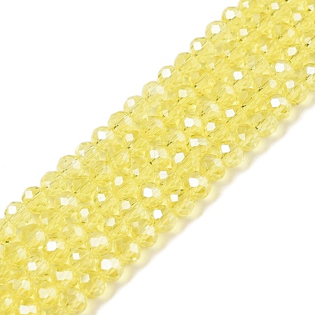 Electroplate Glass Beads Strands EGLA-A044-T4mm-A29-1