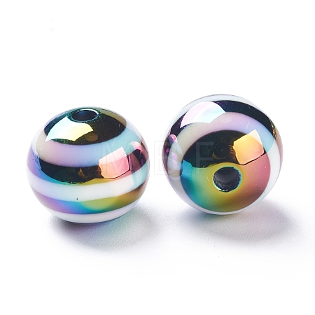 Stripe Resin Beads LS-RESI-B014-01B-05-1