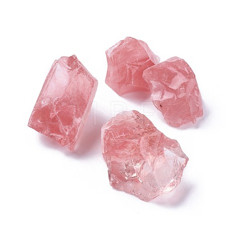 Cherry Quartz Glass Beads G-F621-17-1