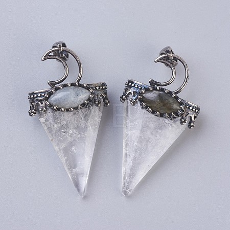 Natural Quartz Crystal Big Pendants G-F639-06F-1