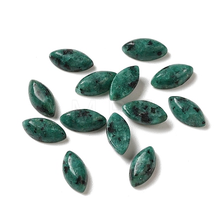 Natural Green Spot Jasper Cabochons G-F772-01B-20-1