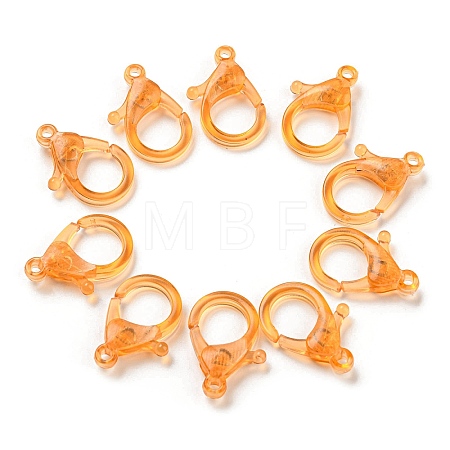 Transparent Plastic Lobster CLaw Clasps KY-H005-A03-1