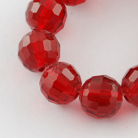 Transparent Glass Bead Strands GLAA-R095-10mm-22-1