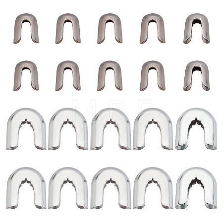 120Pcs 2 Style 304 Stainless Steel & Carbon Steel Spiral Bone Tips FIND-BC0003-88-1