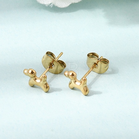 304 Stainless Steel Stud Earrings SA-CBABF3F-14G-01-1