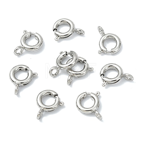 SHEGRACE Brass Spring Ring Clasps XGRPCN197-018P-1