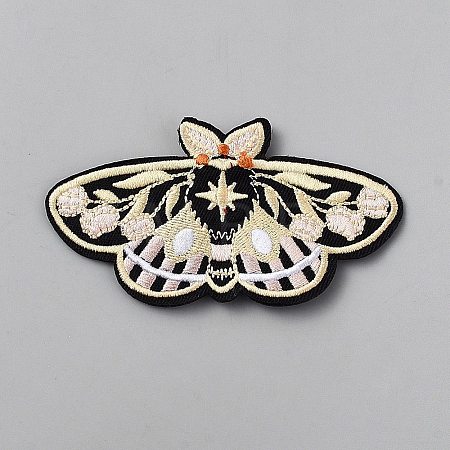 Butterfly Computerized Embroidery Polyester Iron on/Sew on Patches DIY-WH0671-388F-1