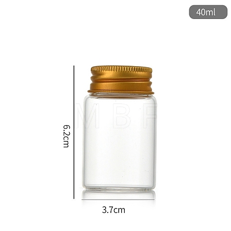 Clear Glass Bottles Bead Containers CON-WH0085-76C-02-1
