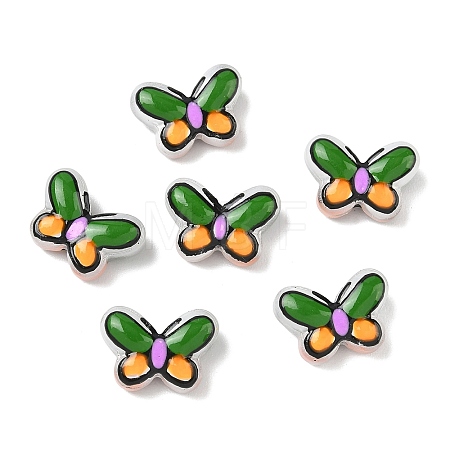 Transparent Glass Enamel Beads LAMP-C023-02F-1