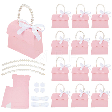 Handbag Shaped Paper Wedding Candy Gift Boxes CON-WH0115-38-1
