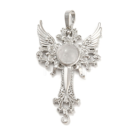 Natural Quartz Crystal Big Pendants G-G009-01P-12-1