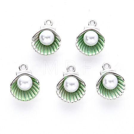 Alloy Enamel Charms ENAM-R059-03C-P-RS-1