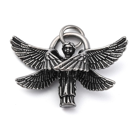 304 Stainless Steel Pendants STAS-P367-03AS-1
