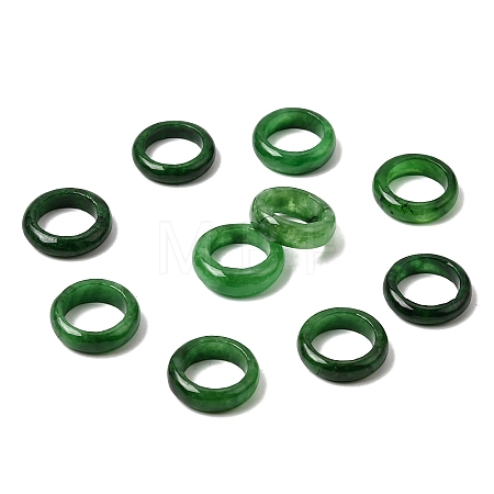 Natural Myanmar Jade Dyed Linking Rings G-C283-10-1