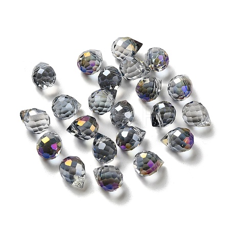 Electroplated Glass Beads GLAA-K062-01A-FR06-1