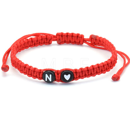 Resin Beads Braided Bead Bracelets FS-WG108B7-14-1