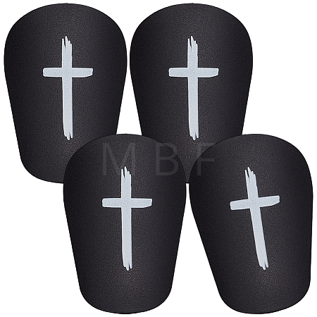 2 Pairs Plastic Shin Guard AJEW-CN0007-05A-1