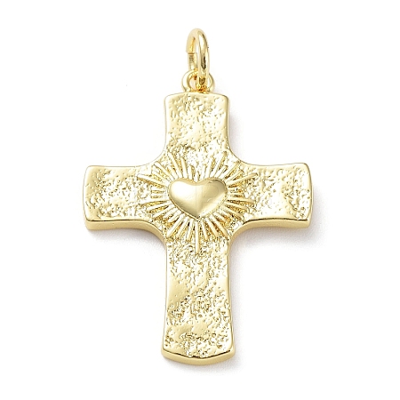 Rack Plating Eco-Friendly Brass Pendants KK-Z036-03G-1