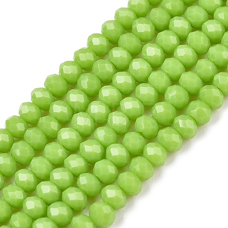 Opaque Solid Color Imitation Jade Glass Beads Strands EGLA-A044-P1mm-D30-1