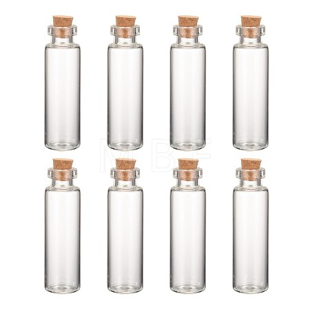 Glass Jar Glass Bottle for Bead Containers CON-E008-60x16mm-1