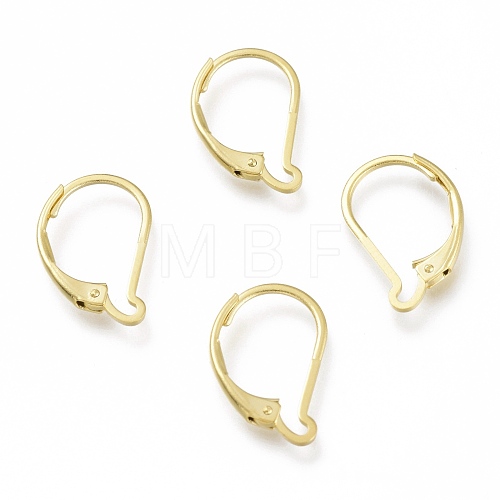 Brass Leverback Earring Findings KK-Z007-27G-1