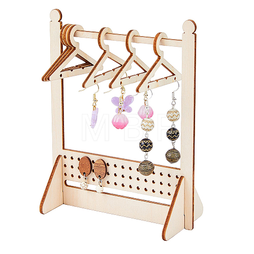 Wooden Earring Display Stands EDIS-WH0035-03D-1