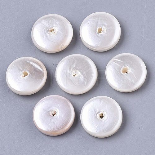 Spray Painted Shell Pearl Beads SHEL-N026-27-1