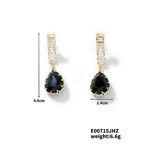 Chic French Style Teardrop Stud Earrings for Women DS3983-3-1