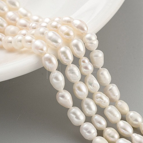 Natural Cultured Freshwater Pearl Beads Strands PEAR-P062-06D-1