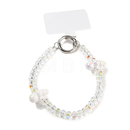 Alloy & Glass & Acrylic Beads Mobile Straps AJEW-H153-02P-01-1