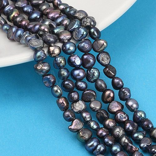 Natural Cultured Freshwater Pearl Beads Strands PEAR-P064-19G-01F-1