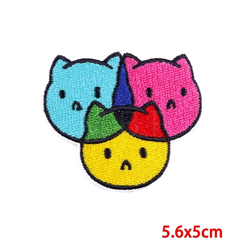 Computerized Embroidery Cloth Self Adhesive Patches PW-WG63C1D-01-1