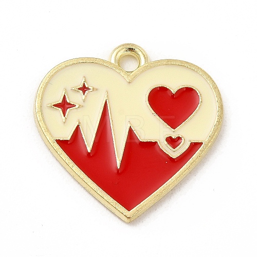 Alloy Enamel Pendants ENAM-B051-01G-01-1