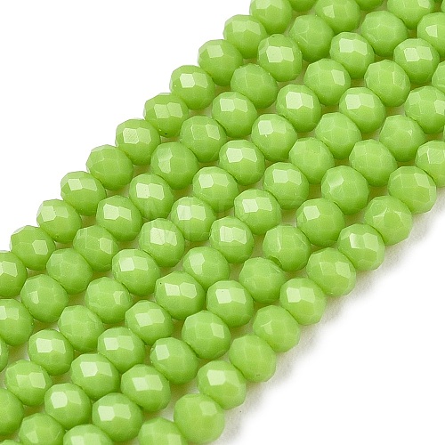 Opaque Solid Color Imitation Jade Glass Beads Strands EGLA-A044-P1mm-D30-1