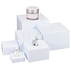 6Pcs 6 Sizes Plastic Buffet Food Cube Display Nesting Riser Stands ODIS-WH0086-220-1