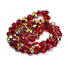 Electroplate Transparent Glass Beads Strands EGLA-B012-AB03-2