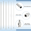 6Pcs 6 Style Stainless Steel Long Glue Dispensing Needles STAS-FG0001-06-3