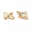 PVD Vacuum Plating 304 Stainless Steel Charms STAS-B024-03G-2