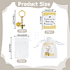24Pcs Bees Alloy Enamel Keychains KEYC-AR00009-2