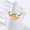 304 Stainless Steel Cuff Rings for Women RJEW-F175-03G-03-5