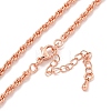 Brass Wheat Chain Necklaces for Women NJEW-G084-23RG-2