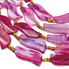 Dyed & Heated Natural Banded Agate Beads Strands GG-CBAB9C6-B04-01-3