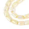 Anti-Tarnish Electroplate Glass Beads Strands GLAA-T025-29H-3