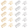 Unicraftale 24Pcs 2 Colors 304 Stainless Steel Box Clasps STAS-UN0056-34-1